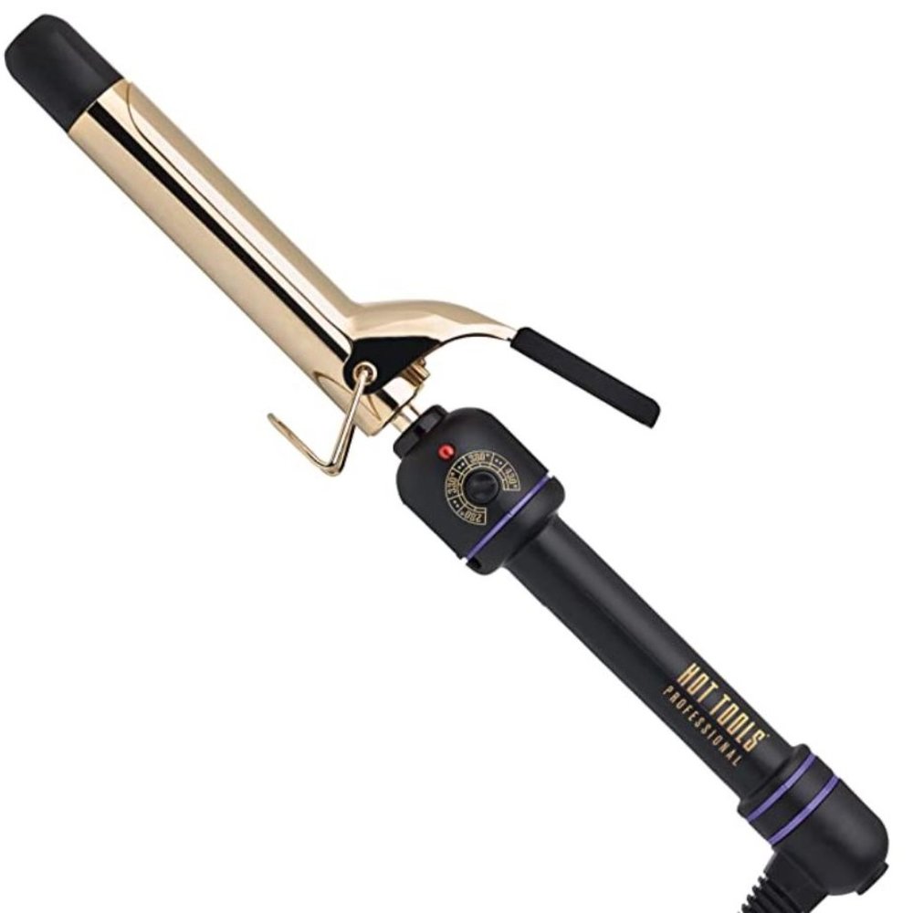 HOT TOOLS Professional 24K Gold Curling Iron/Wand, 1 inch